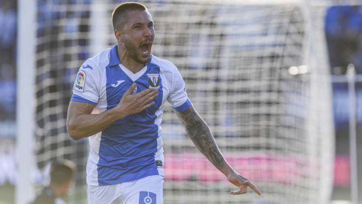 Miguel Ángel Guerrero en su anterior etapa con el Leganés.