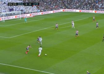 ¡En una baldosa! La jugada de Vinicius en el gol del Madrid