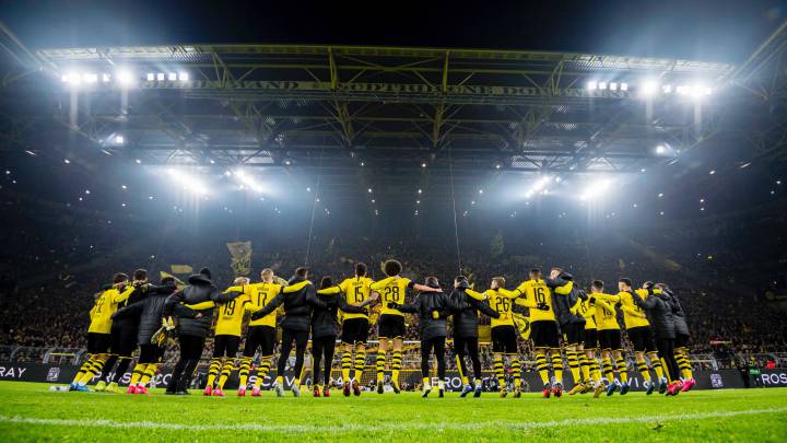 El 'muro amarillo' de Dortmund acabó de convencer a Haaland