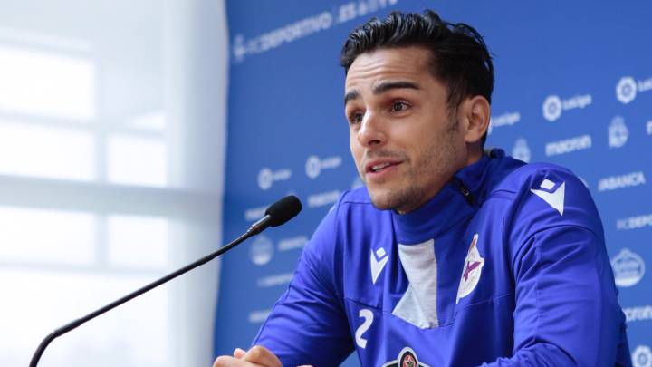 David Simón en la sala de prensa de Abegondo