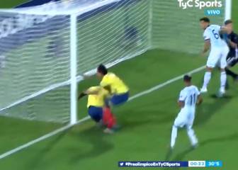 El insólito gol que se perdió Colombia y clasificó a Argentina a Tokio 2020