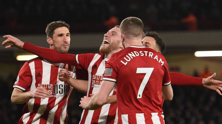 Sheffield United celebración.