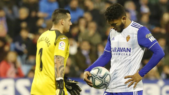 Luis Suárez, primer jugador del Real Zaragoza que falla cuatro penaltis en un mismo curso