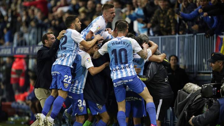 El Málaga se aferra a su fortaleza en La Rosaleda