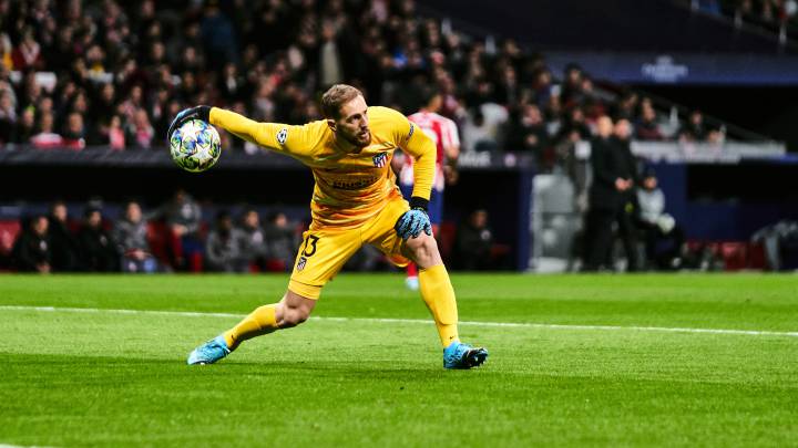 Oblak, durante un partido con el Atlético.