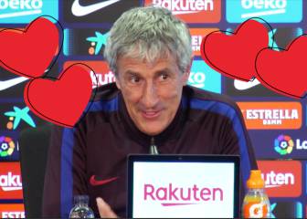 Setién se gana el premio al más cursi de San Valentín: a su mujer igual no le sentó tan bien la frase...