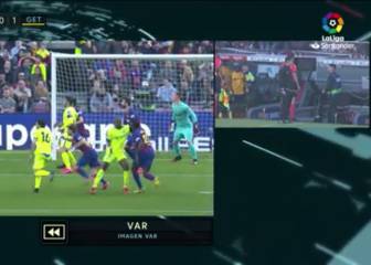 Se salvó el Barça: el gol que el VAR anuló a Getafe por una falta