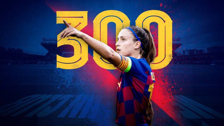 Alexia Putellas cumplió 300 partidos de azulgrana.