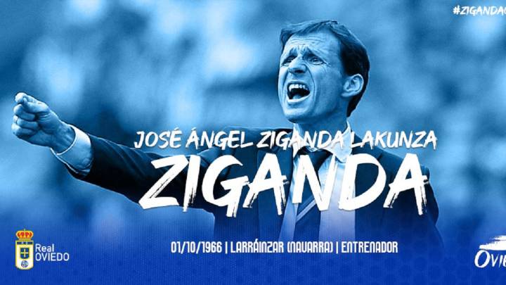 El 'Cuco' Ziganda, nuevo entrenador del Oviedo.