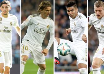 Zidane's multiple midfield combinations