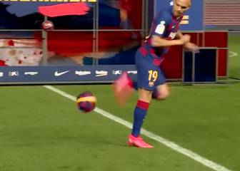 El blooper de Braithwaite en su presentación con el Barcelona