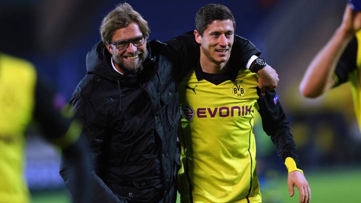 La apuesta de Klopp y 'Lewy': 50€ si metía 10 goles en un entreno