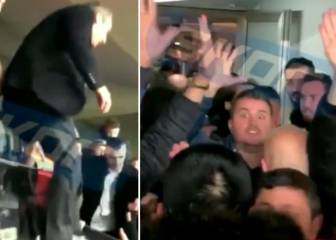 Fenerbahce president loses plot, leaves VIP area to fight with fans