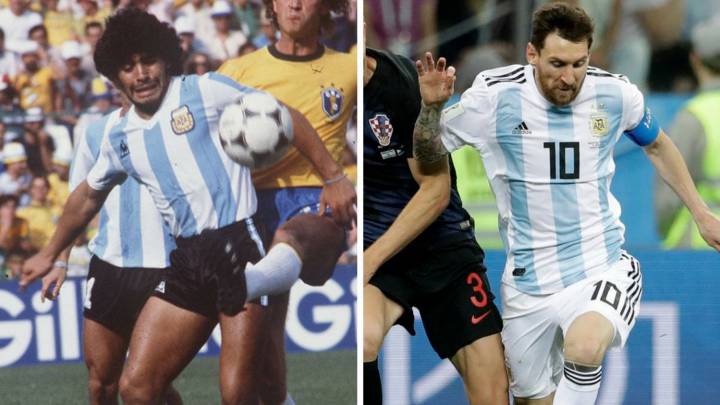 Maradona y Messi