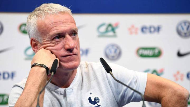 Deschamps en rueda de prensa.