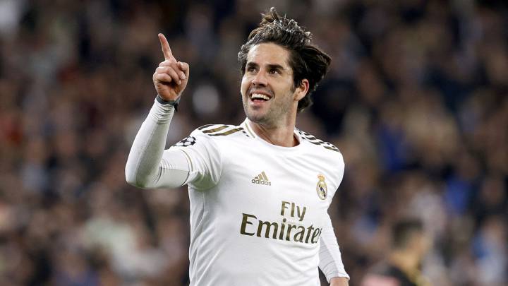 Isco (Real Madrid) celebra el gol al Manchester City.