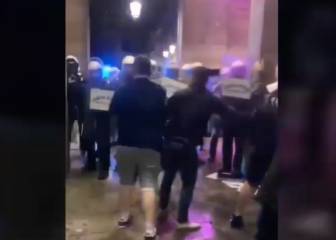 Disturbios en Barcelona con los aficionados del Wolverhampton