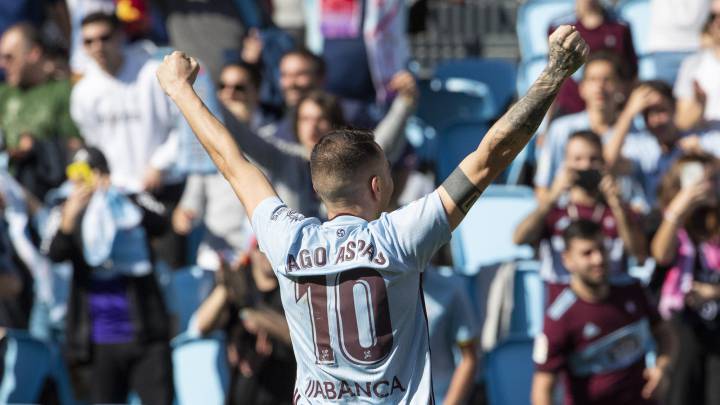 Iago Aspas viene de marcar al Leganés.