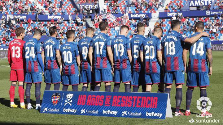 Levante wear femenino shirts for International Women's Day