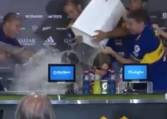 Locura total en la rueda de prensa tras la victoria de Boca