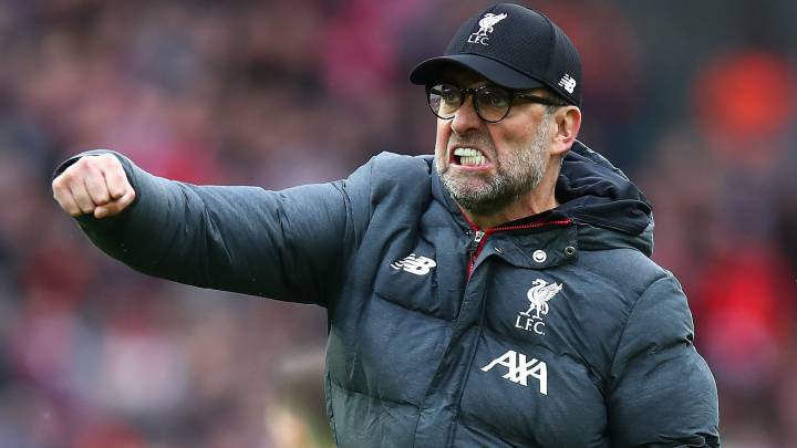 El entrenador alemán del Liverpool, Jürgen Klopp, durante un partido.
