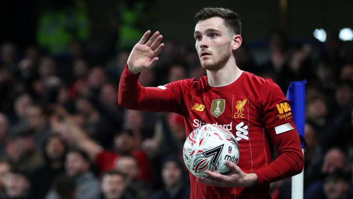 Soccer Football - FA Cup Fifth Round - Chelsea v Liverpool - Stamford Bridge, London, Britain - March 3, 2020 Liverpool's Andrew Robertson REUTERS/Hannah Mckay