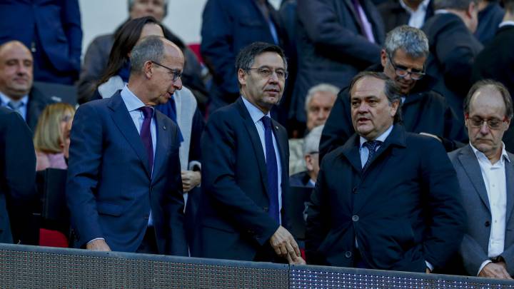 07/03/20 PARTIDO PRIMERA DIVISION FC BARCELONA - REAL SOCIEDAD JOSEP MARIA BARTOMEU PRESIDENTE PALCO Jokin Aperribay PRESIDENTE