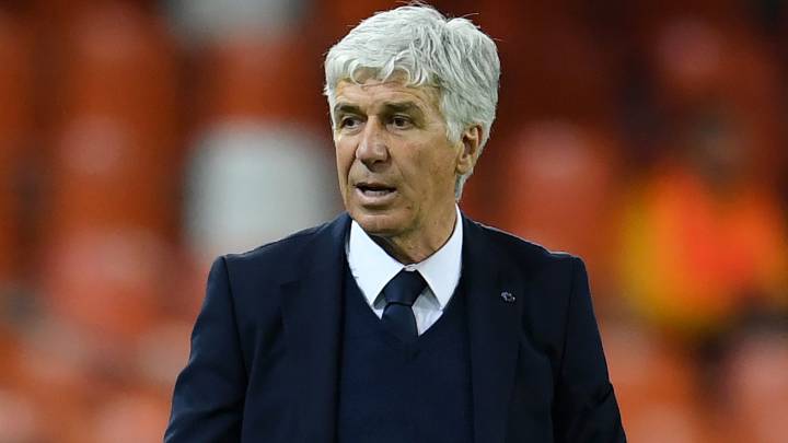 Gian Piero Gasperini, durante el partido ante el Valencia.