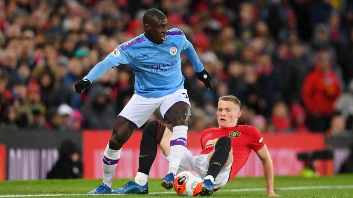 Benjamin Mendy con Scott McTominay.