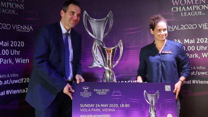 Anuncio de la venta de entradas para la final de Viena 2020.