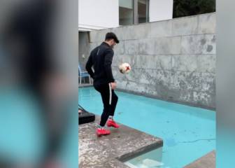 Asensio subió el nivel de los retos virales e inventó el suyo