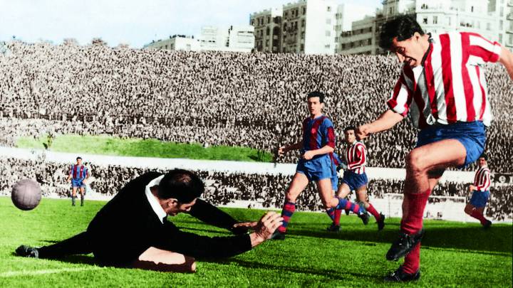 Joaquín Peiró en el antiguo Metropolitano. Los 50 propone un homenaje mañana a las 16:30.