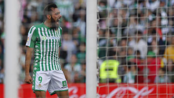 19/01/20 PRIMERA DIVISION PARTIDO BETIS - REAL SOCIEDAD GOL DE BORJA IGLESIAS 1-0 ALEGRIA