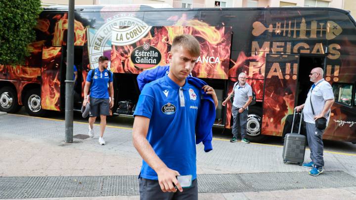 Yago Gandoy en un viaje con el Deportivo