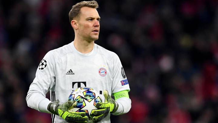 Neuer, en un partido con el Bayern.
