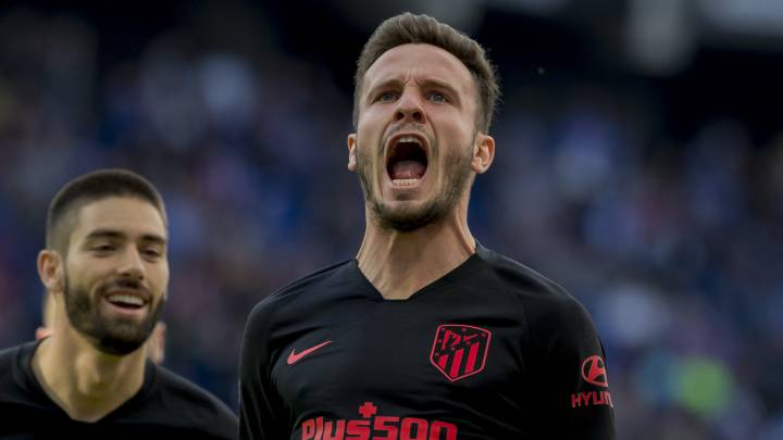 El centrocampista español del Atlético de Madrid, Saúl Ñíguez, durante un partido.