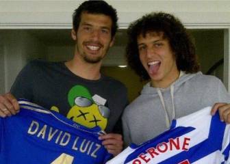 Perone se entrena con David Luiz durante el confinamiento