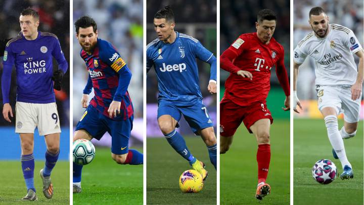 Vardy, Messi, Cristiano, Lewandowski y Benzema. Estrellas e imprescindibles pasados los 30.