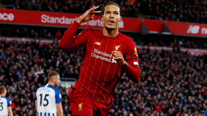 Van Dijk elige su quinteto favorito de la Premier League