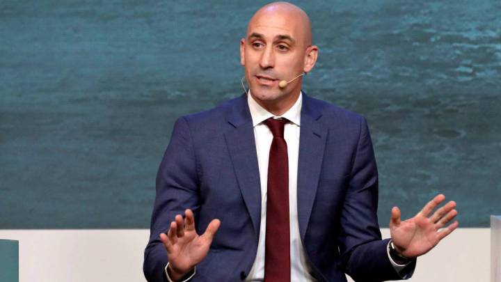 Rubiales, en una comparecencia como presidente de la RFEF.