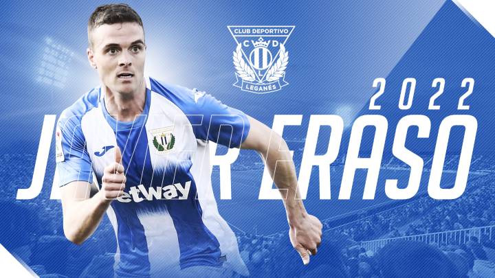 Javier Eraso renueva con el Leganés hasta 2022