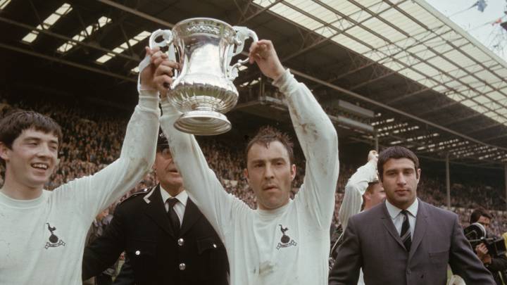 Joe Kinnear y Jimmy Greaves con el Tottenham