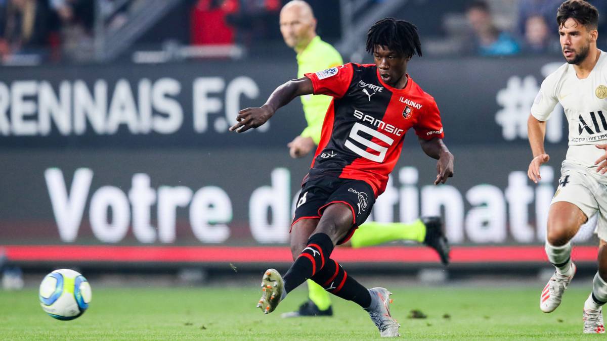 Camavinga, pretendido por el Real Madrid.