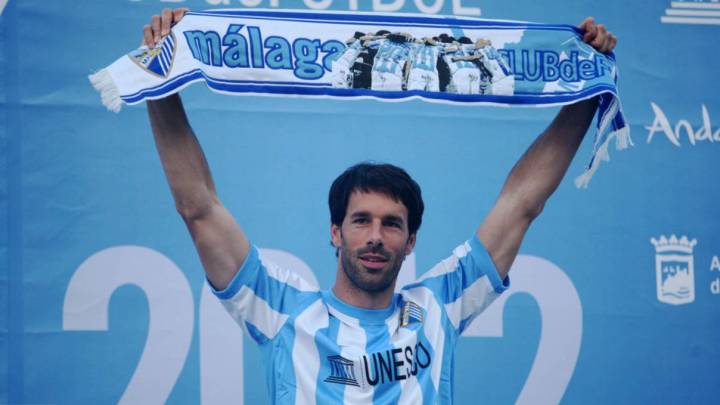 Ocho años del último gol de Van Nistelrooy en un Málaga al que espera volver