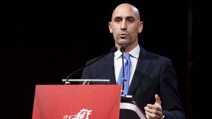 Rubiales, en una comparecencia como presidente de la RFEF.