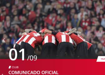 Los jugadores, cuerpo técnico y dirección del Athletic se bajan un 17% el sueldo