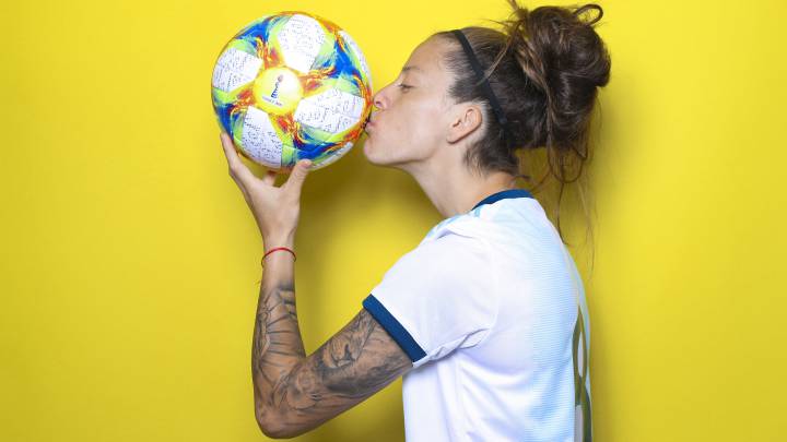 Ruth Bravo, jugadora del Rayo Vallecano y de la Selección de Argentina.