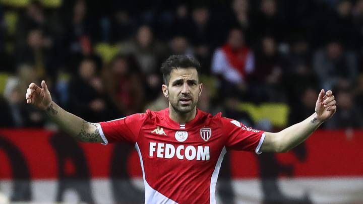 Cesc, en un partido con el Mónaco.