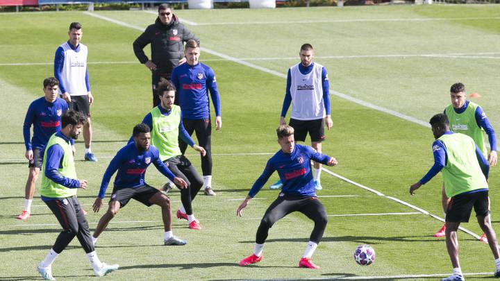 El Atlético pasará test el miércoles y se entrenará cuando tenga los resultados.