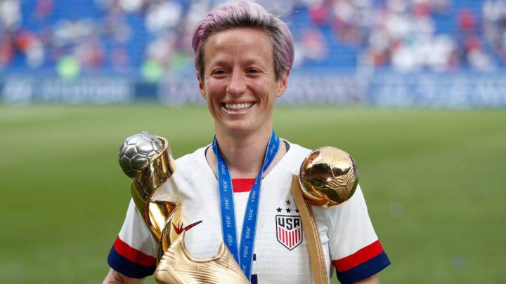 Megan Rapinoe, jugadora de Estados Unidos.